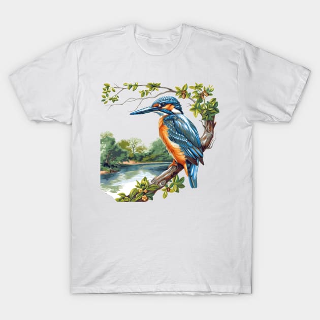 Kingfisher T-Shirt by zooleisurelife